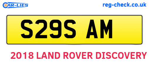 S29SAM are the vehicle registration plates.