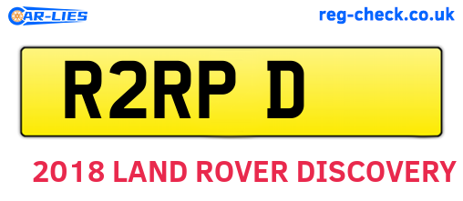 R2RPD are the vehicle registration plates.