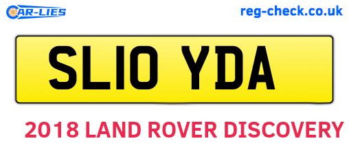 SL10YDA are the vehicle registration plates.