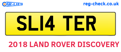 SL14TER are the vehicle registration plates.