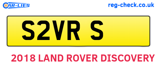 S2VRS are the vehicle registration plates.