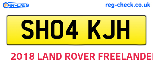 SH04KJH are the vehicle registration plates.