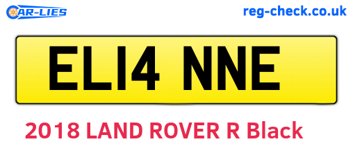 EL14NNE are the vehicle registration plates.