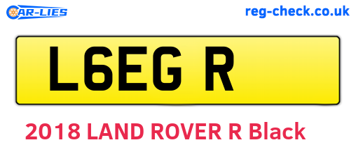 L6EGR are the vehicle registration plates.