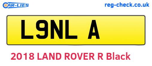 L9NLA are the vehicle registration plates.