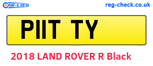 P11TTY are the vehicle registration plates.