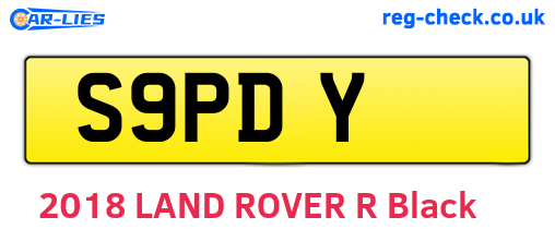 S9PDY are the vehicle registration plates.