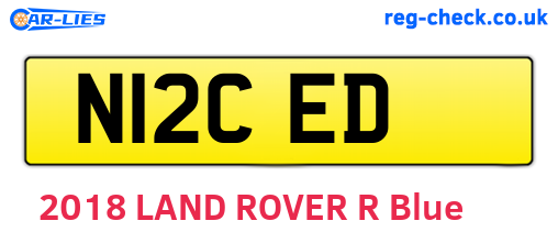 N12CED are the vehicle registration plates.