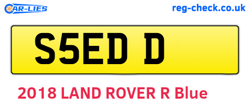 S5EDD are the vehicle registration plates.