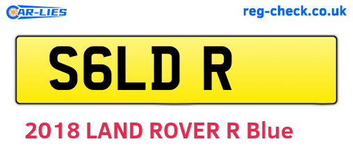 S6LDR are the vehicle registration plates.