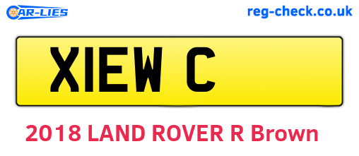 X1EWC are the vehicle registration plates.