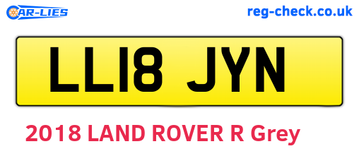 LL18JYN are the vehicle registration plates.