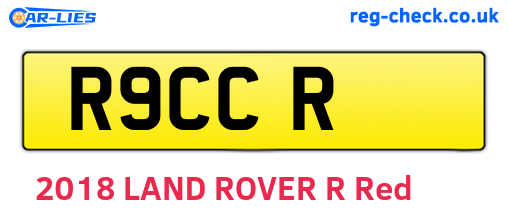 R9CCR are the vehicle registration plates.