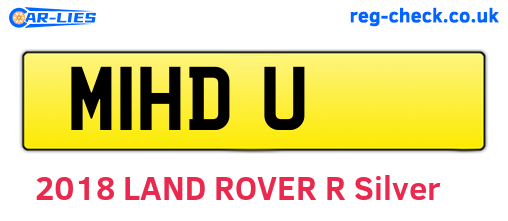 M1HDU are the vehicle registration plates.
