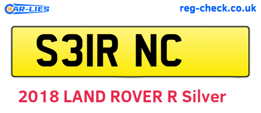 S31RNC are the vehicle registration plates.