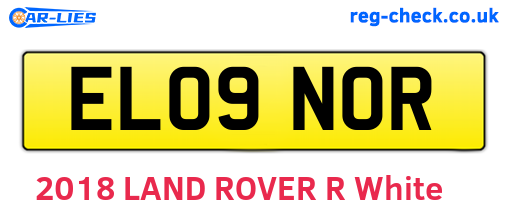 EL09NOR are the vehicle registration plates.