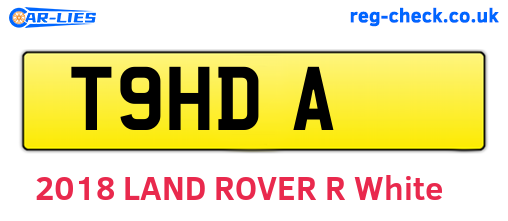 T9HDA are the vehicle registration plates.