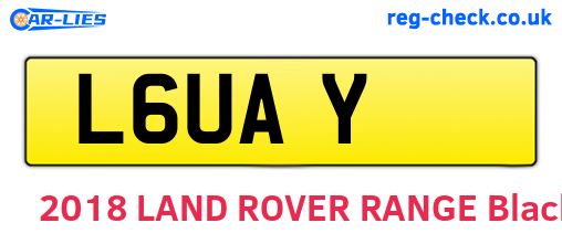 L6UAY are the vehicle registration plates.