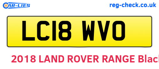 LC18WVO are the vehicle registration plates.