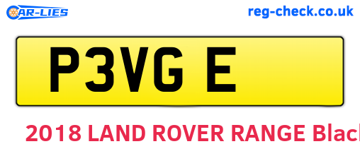 P3VGE are the vehicle registration plates.