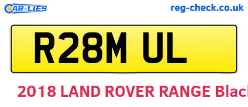 R28MUL are the vehicle registration plates.