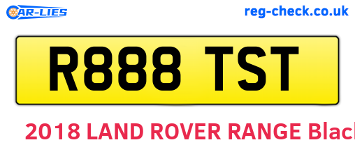 R888TST are the vehicle registration plates.