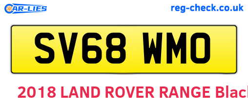 SV68WMO are the vehicle registration plates.