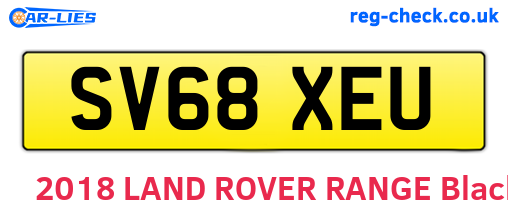 SV68XEU are the vehicle registration plates.