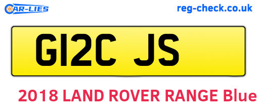 G12CJS are the vehicle registration plates.