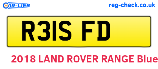 R31SFD are the vehicle registration plates.