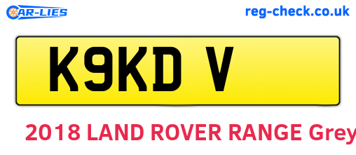 K9KDV are the vehicle registration plates.