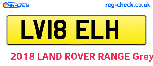 LV18ELH are the vehicle registration plates.