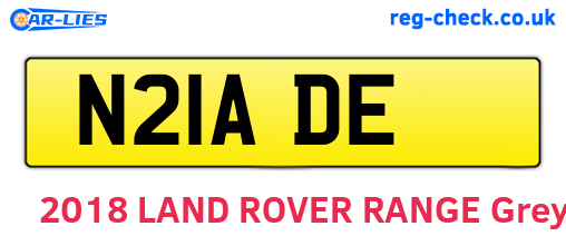 N21ADE are the vehicle registration plates.