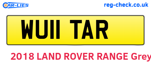 WU11TAR are the vehicle registration plates.