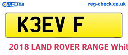 K3EVF are the vehicle registration plates.