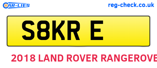 S8KRE are the vehicle registration plates.