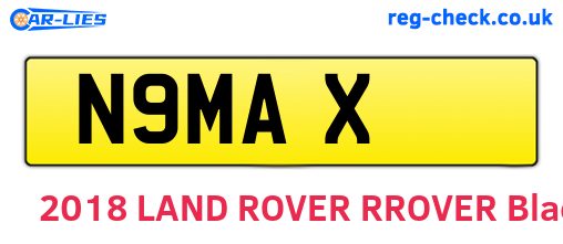 N9MAX are the vehicle registration plates.