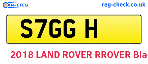 S7GGH are the vehicle registration plates.