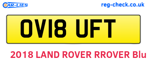 OV18UFT are the vehicle registration plates.