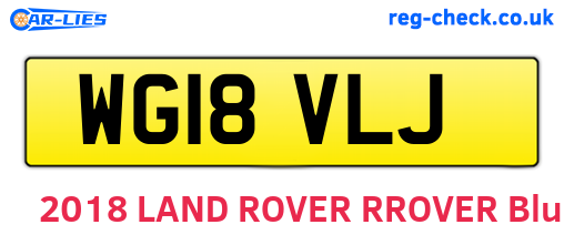 WG18VLJ are the vehicle registration plates.