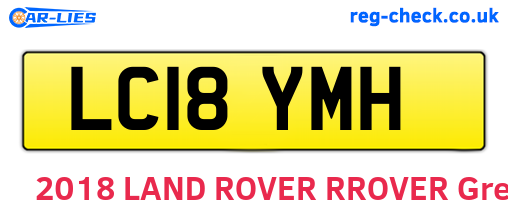 LC18YMH are the vehicle registration plates.