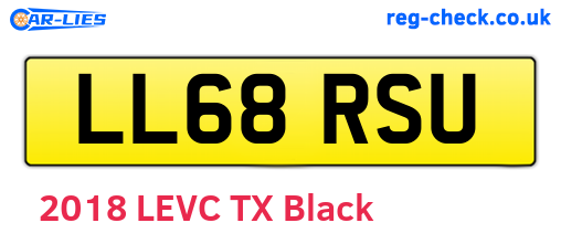 LL68RSU are the vehicle registration plates.