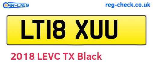 LT18XUU are the vehicle registration plates.