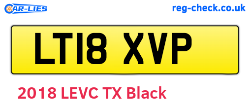 LT18XVP are the vehicle registration plates.