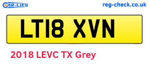 LT18XVN are the vehicle registration plates.