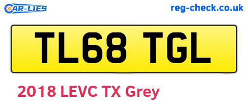 TL68TGL are the vehicle registration plates.
