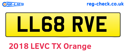 LL68RVE are the vehicle registration plates.