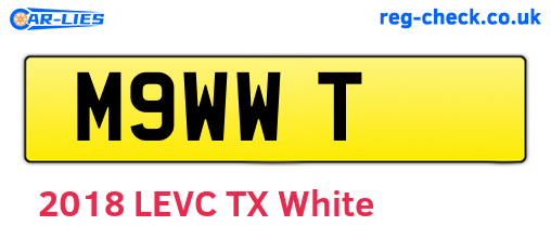 M9WWT are the vehicle registration plates.