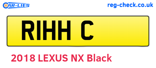 R1HHC are the vehicle registration plates.