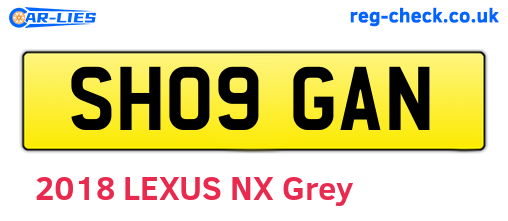 SH09GAN are the vehicle registration plates.